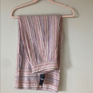 Stripped Cropped Wide Leg flowy pants w TOP